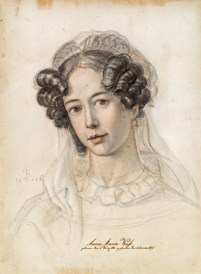 Porträt von Anna Maria Weiss von Julius Schnorr von Carolsfeld